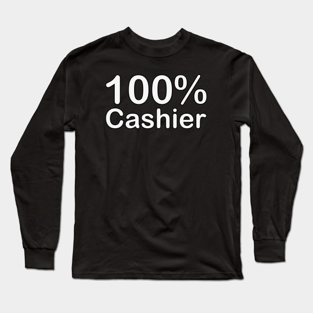 Cashier, funny gifts for people who have everything. Long Sleeve T-Shirt by BlackCricketdesign